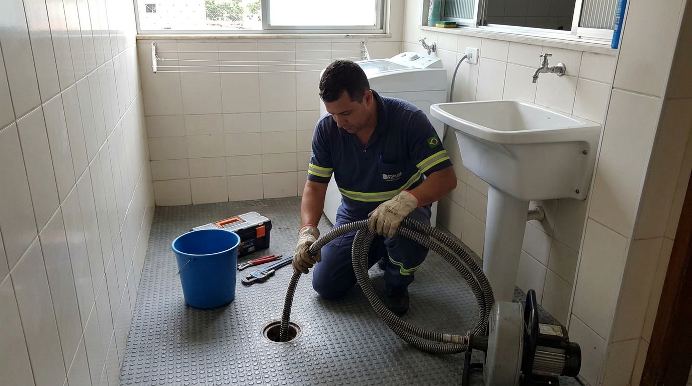 Desobstrução na Cozinha em Macaé‑RJ